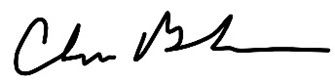Chris Berch signature