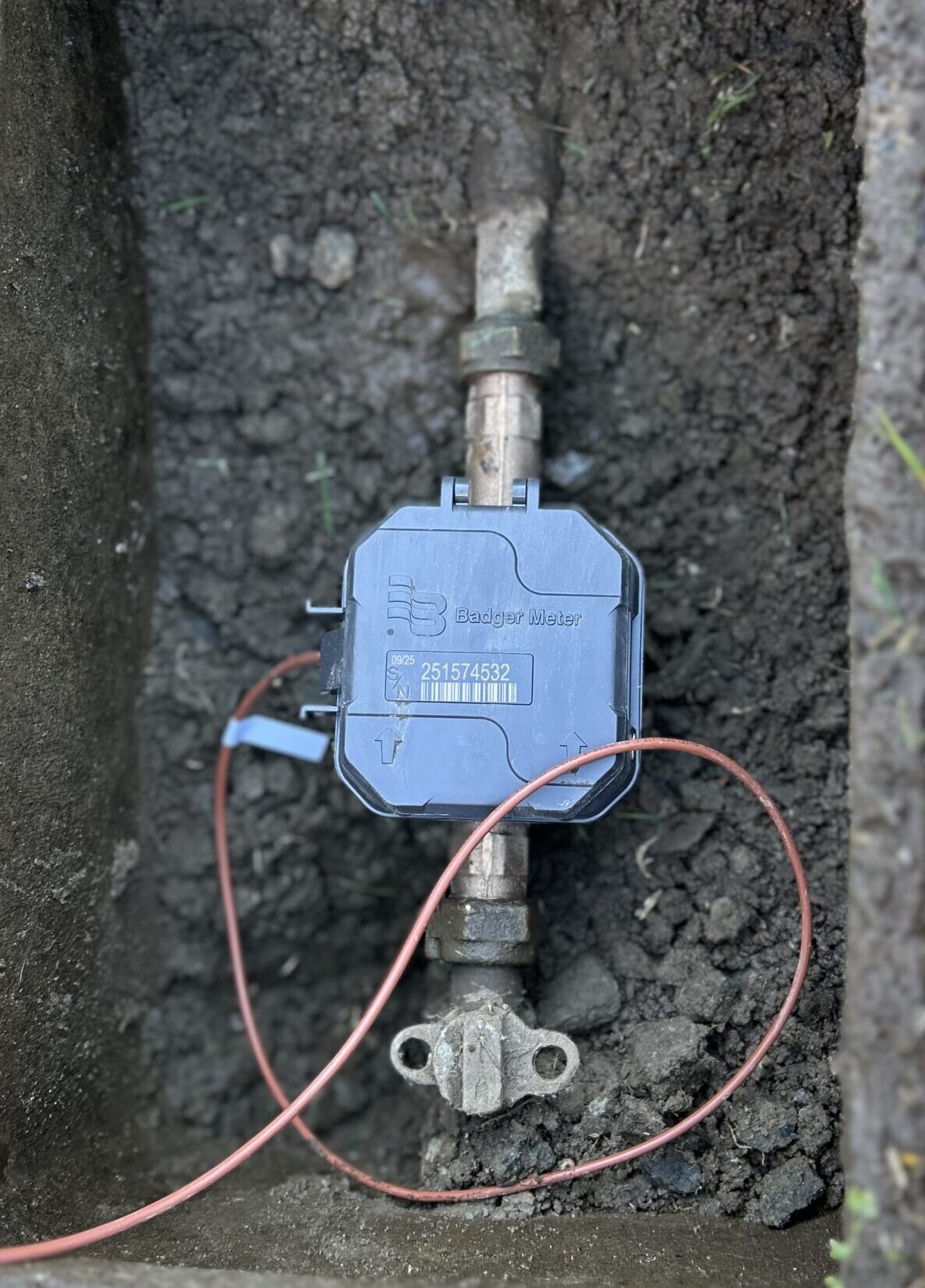 Image of new AMI water meter